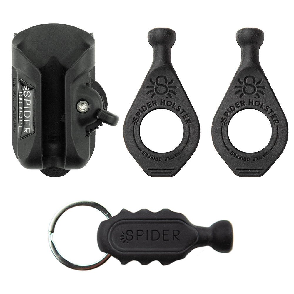 Funda para Herramientas Spider Tool - Kit de Herramientas para el Estilo de Vida con Llavero, Soporte para Botella y Funda para Herramientas