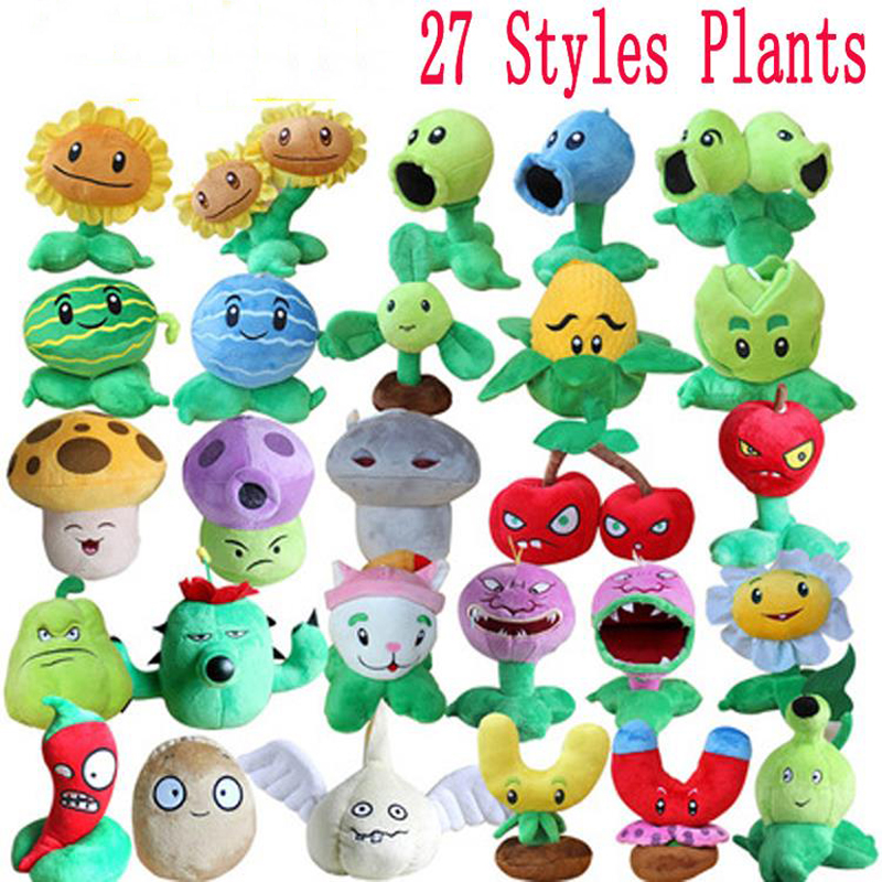 1 Stuks Planten Vs Zombies Knuffels 13-20Cm Planten Vs Zombies Pvz Planten Pluche Knuffels Zacht Spel Speelgoed Voor Kinderen Kinderen Geschenken