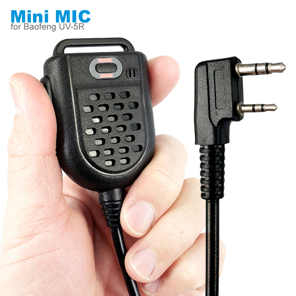 Minialtavoz PTT de hombro para walkie-talkie, micrófono Para KENWOOD, TK-3107, BAOFENG, UV-5R, 10R, 13, 16, 17, 18, 21 Pro, BF-888s, T20, F22