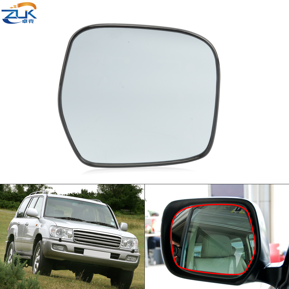 ZUK Auto Buitendeur Achteruitkijkspiegel Lens Bril Voor Toyota Land Cruiser 100 LC100 1998-2007 4500 4700 87961-60770 87961-60770