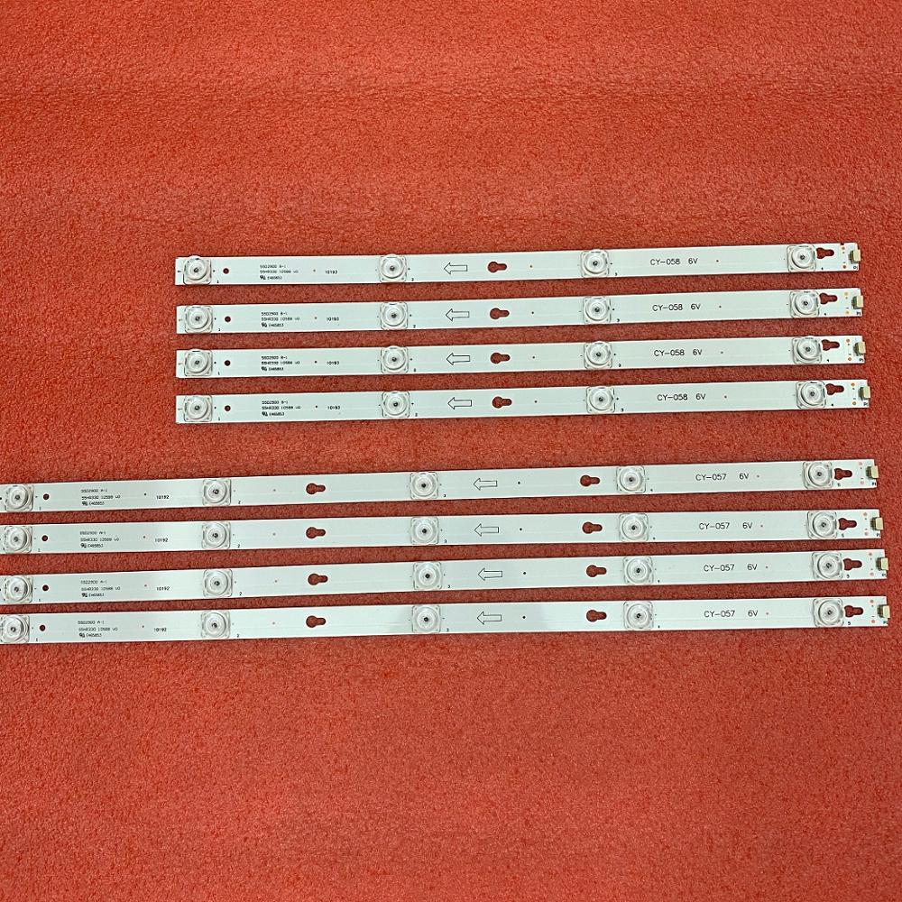 LED Backlight Strip(8)For Thomson 55UC6306 55UC6316 55UC6426 55UC6326 55UC6406 TOT 55D2900