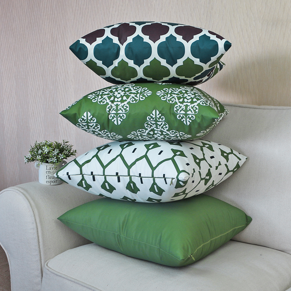 Funda de almohada para exteriores con estampado colorido impermeable de sarga de 50x70cm, funda de cojín fresca de verano para Patio, sofá y balcón