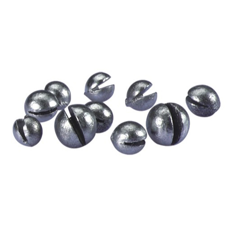 Pemberat Pancing Timah Bawah 0.2G-2G Aksesori Umpan Klip Gigitan Garis Timah Bulat Portection 20-50 Buah Tas