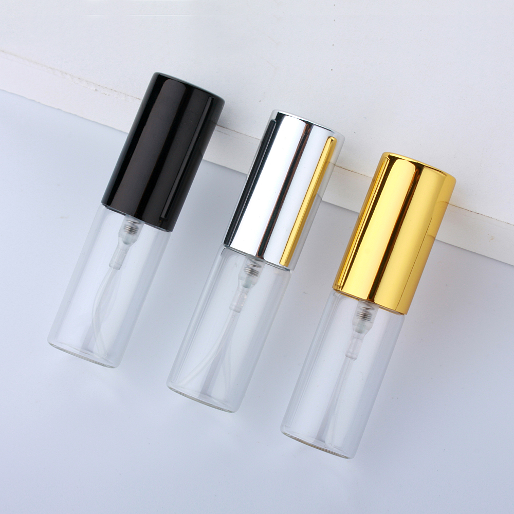 100 Teile/los 5ml Spray Parfüm Flasche Tragbare Leere Kosmetische Fall Reise Geschenk Probe Mini Flasche Parfum Make-Up Containrs