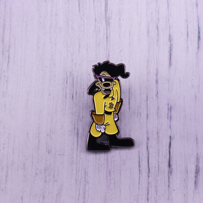 Значок Max Goof Goofy Junior, эмалированная булавка, милая Бриллиантовая забавная бижутерия с мультяшным персонажем