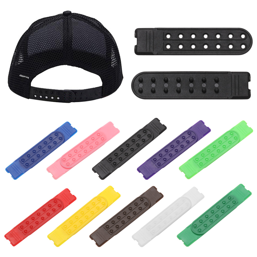 5 комплектов Snapback замена ремешок с 7 отверстий красочная шляпа ремонт застежка-пряжка зажим расширитель для Бейсбол Кепки шлема аксессуары