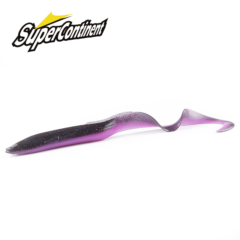 Supercontinente nuevo cebo suave de anguila caliente 20 cm/15 cm señuelo de pesca suave lubina cebo Artificial Shad Anguila Needfish aparejos de pesca