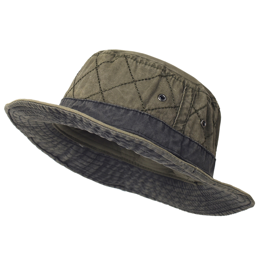 Sombreros de cubo de verano para hombres y mujeres, sombrero de Panamá de algodón lavado, gorra de pesca y caza, gorras de protección solar, sombrero para el sol al aire libre