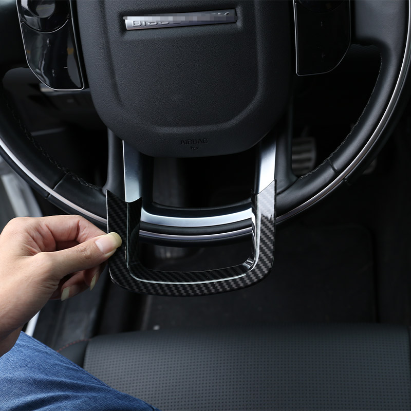 For Land Rover Range Rover Velar Sports Evoque ABS Car Steering Wheel Frame Decoration Sticker Accessories