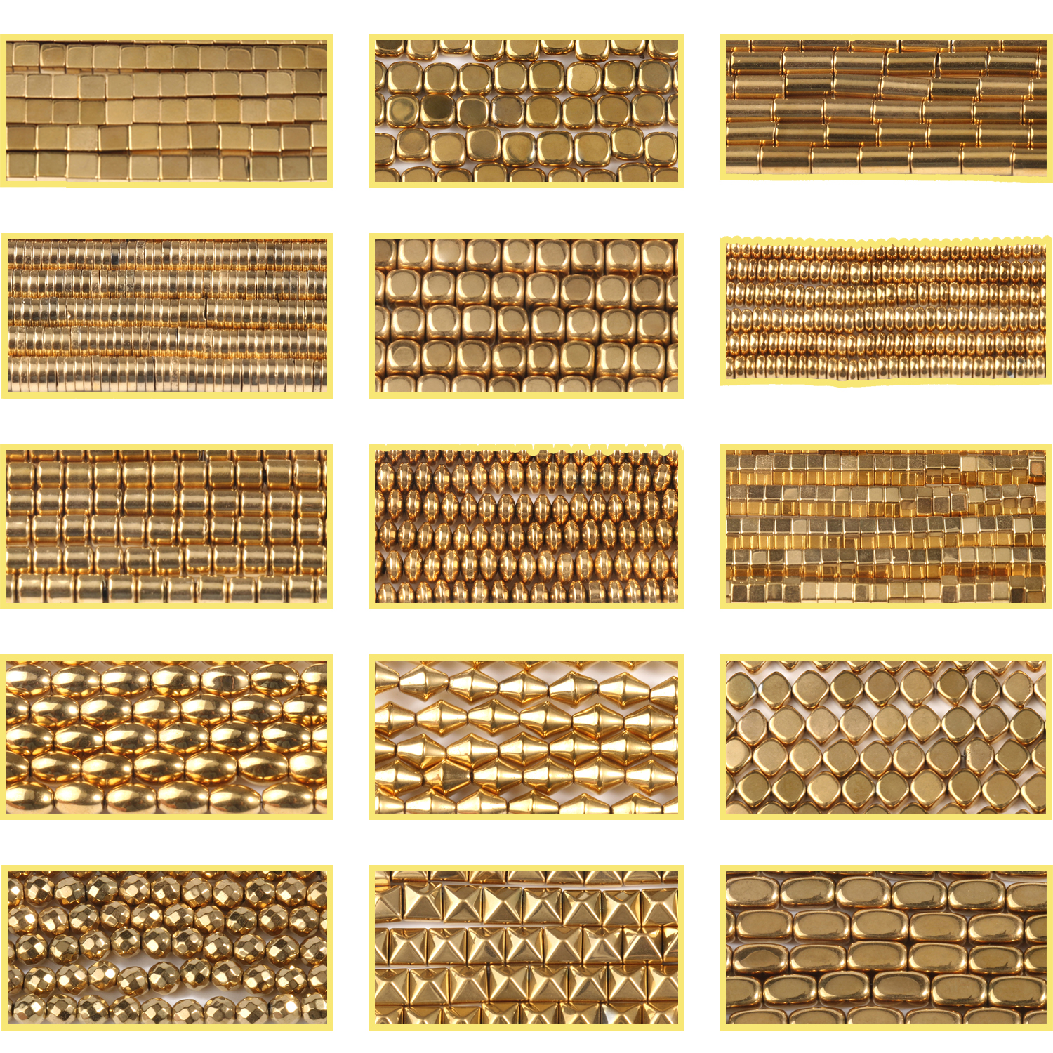 Perles d'hématite naturelle à rétention de couleur, couleur or, rondes et ovales, perles en pierre amples pour la fabrication de bijoux, cadeau, brin de Bracelet à faire soi-même
