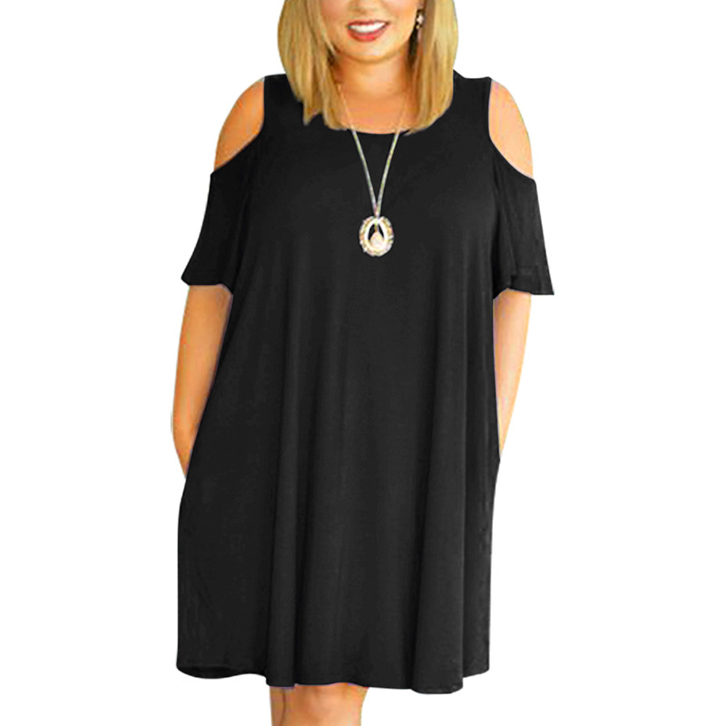 Vestido de talla grande 9XL para mujer, vestido de verano 2023, vestidos holgados de talla grande con hombros descubiertos, ropa de mujer 9XL, vestidos