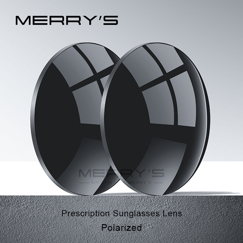 MERRYS Kacamata Hitam Terpolarisasi P2 Seri 1.56 1.61 1.67 Lensa Resep CR-39 Resin Lensa Kacamata Asferis UV400