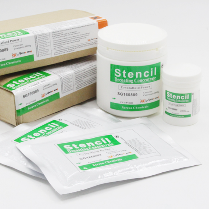 Mesh Screen Printing Stencil, Decoating Concentrado, Cristalizado Em Pó, Lavagem Em Pó, Remover Frame, Autotype