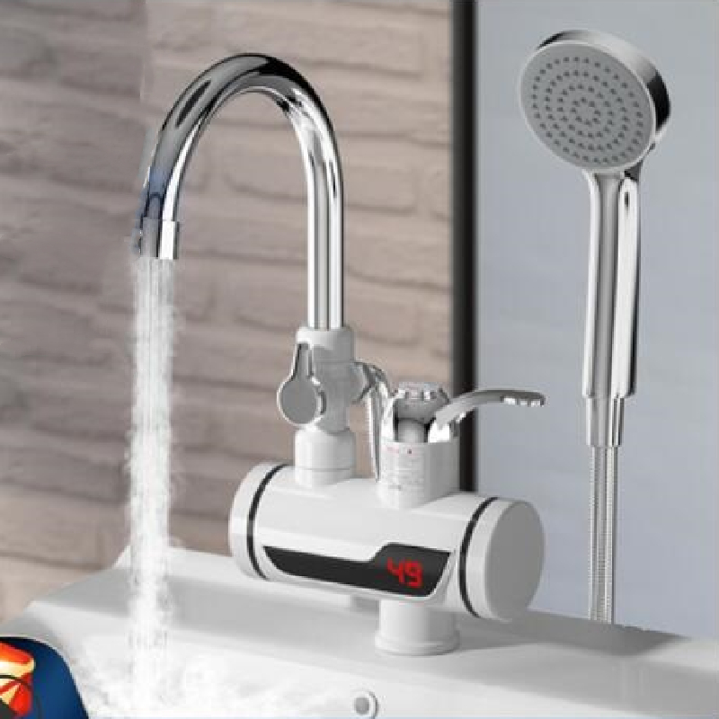 Calentador de agua instantáneo, ducha de flujo caliente eléctrica instantánea, grifo de calefacción de agua, grifo de cocina, calentador de ducha portátil sin tanque