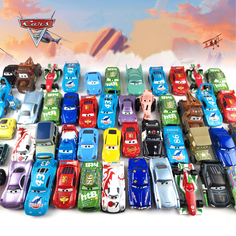 Disney Pixar Cars 2 3 Молния Маккуин Джексон Шторм Док Хадсон Матери 1:55 Литая под давлением модель автомобиля из металлического сплава для мальчика, подарок на день рождения, игрушки