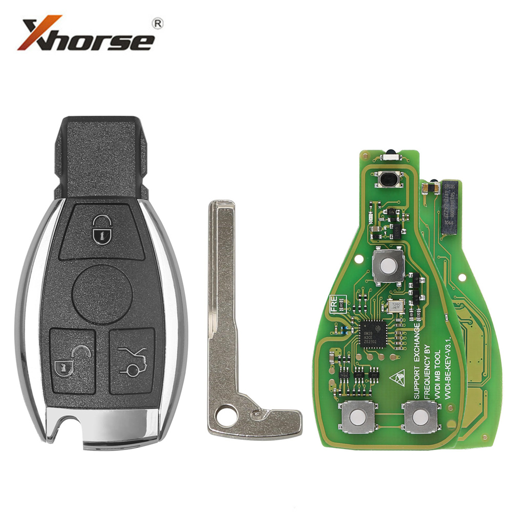 Xhorse Vvdi Be Key Pro Voor Benz Remote Key Verbeterde Versie Met Smart Key Shell 3 Knoppen Krijgen Een Token Voor Mb Bga Tool