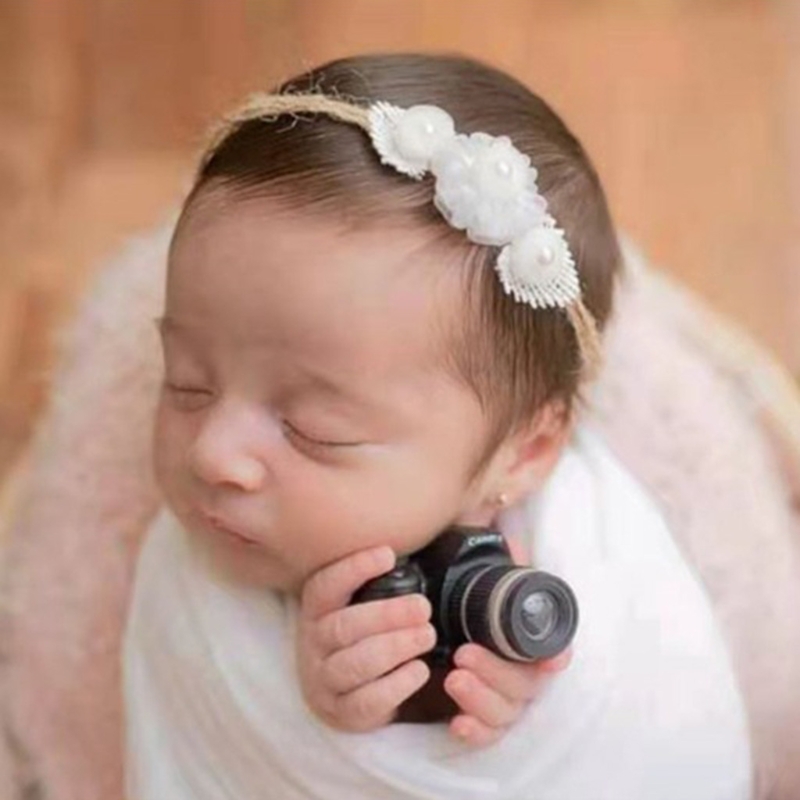 Mini cámara para casa de muñecas, modelo de accesorios de fotografía recién nacido, estudio de sesión de fotos, 1/12