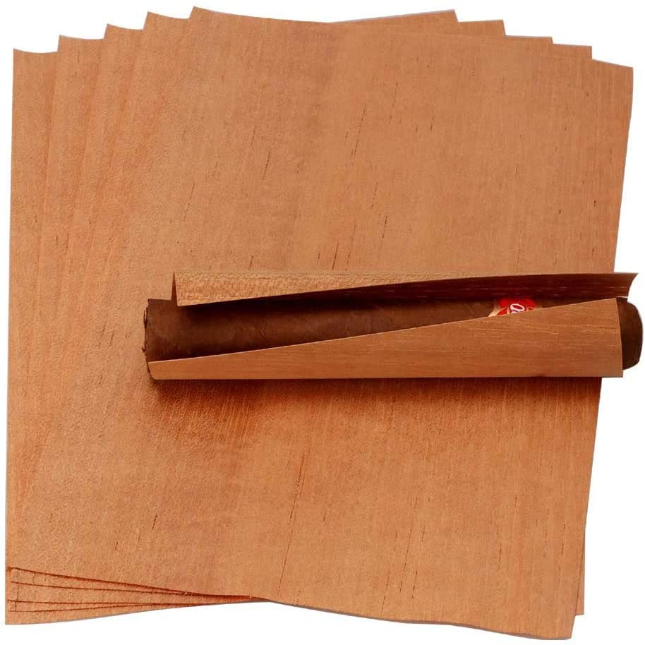 XIFEI - Lote de 10 Piezas de Chapa de Cedro Español para Humidor de Cigarros, Virutas de Madera de Cedro Natural, Accesorios para Cigarros