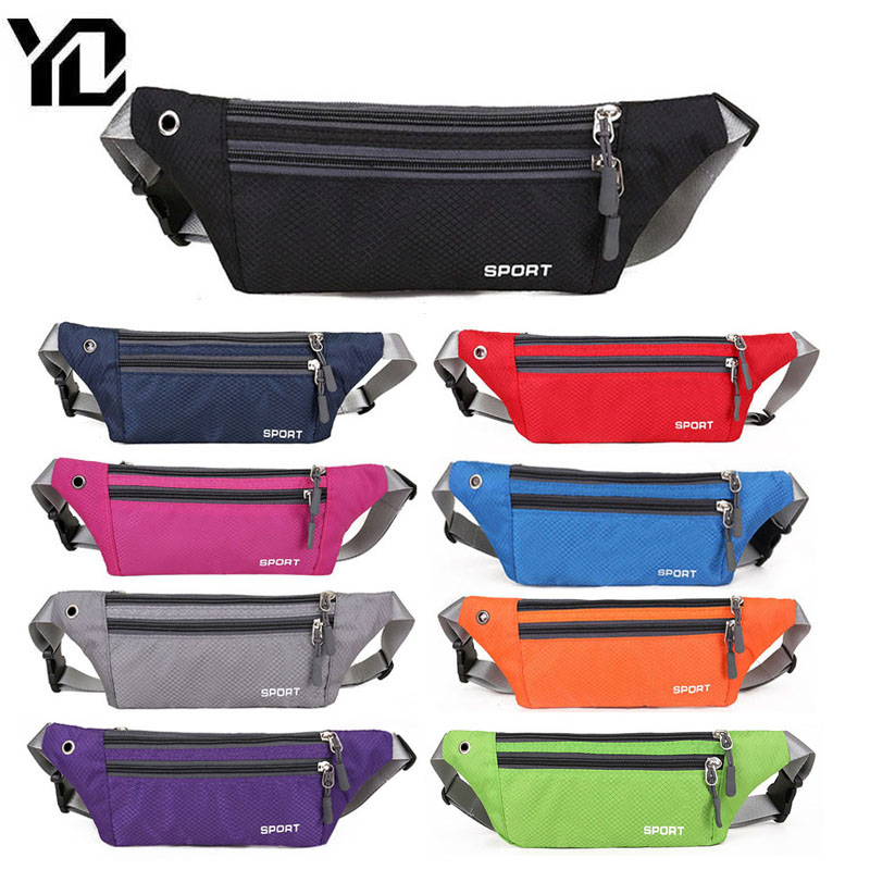 Riñonera deportiva a la moda para hombre y mujer, bolso de viaje para correr, cartera cruzada, riñonera deportiva