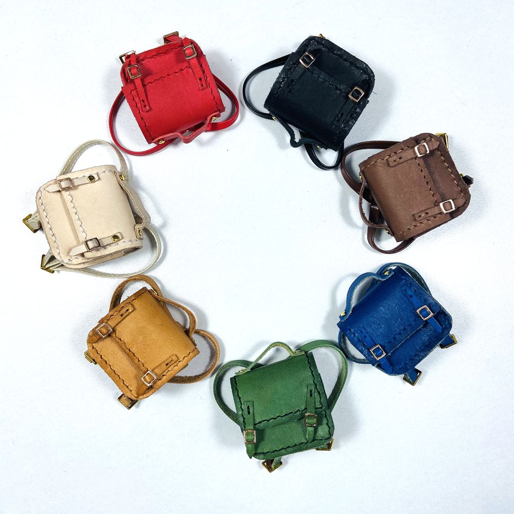 Novo feito à mão 1 peça 1/6 bjd mini bolsa escolar para blyth ob11 ob24 1/8 1/12 acessórios para bonecas