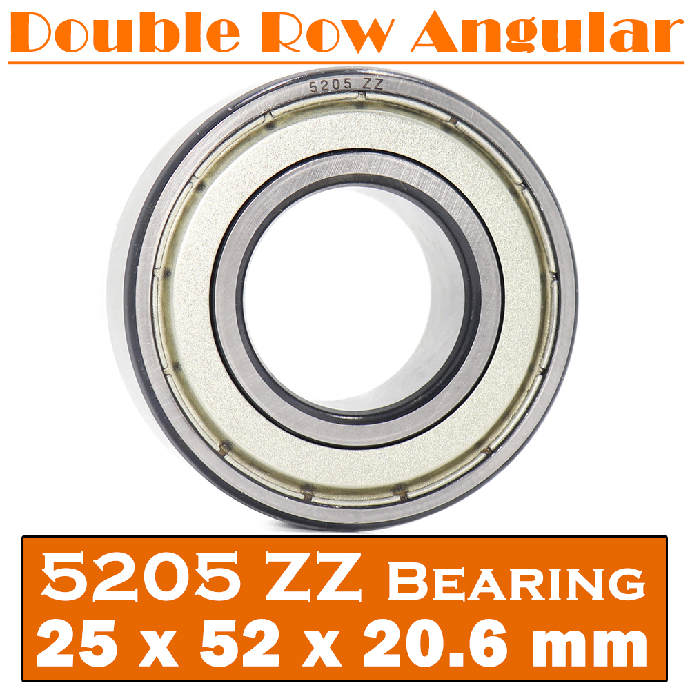 Rodamientos de bolas 5205 ZZ, rodamientos de 25x52x20,6mm (1 pieza), contacto Angular Axial de doble fila 5205ZZ 3205 ZZ 3056205