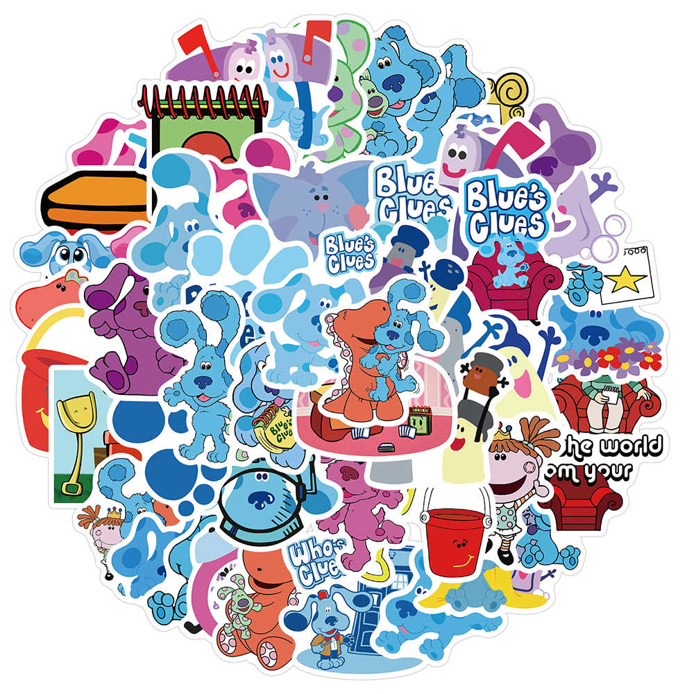 10/30/50 sztuk Blue's Clues Cute Cartoon naklejki ze zwierzętami naklejka zabawki dla dzieci DIY Laptop gitara bagaż rower wodoodporna naklejka Anime