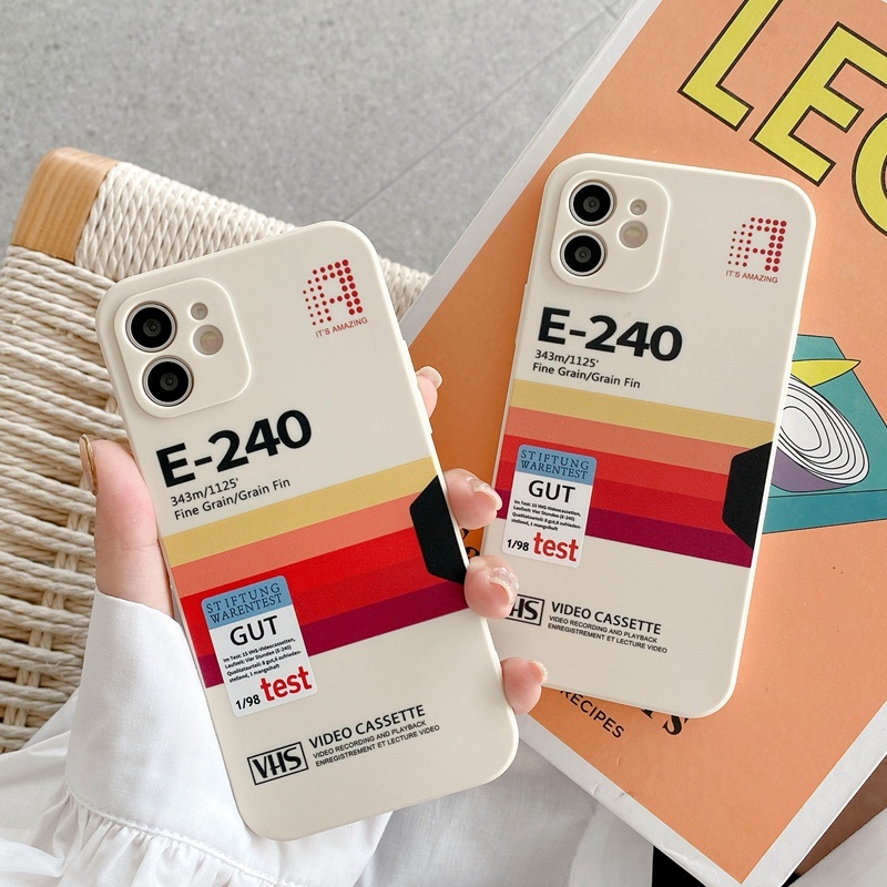 Ретро VHS Video Tape Label Чехол для телефона для iphone 12 13 Mini 11 14 15 Pro Max XS XR 12Pro 13Pro SE 7 8 Plus X Силиконовый мягкий чехол