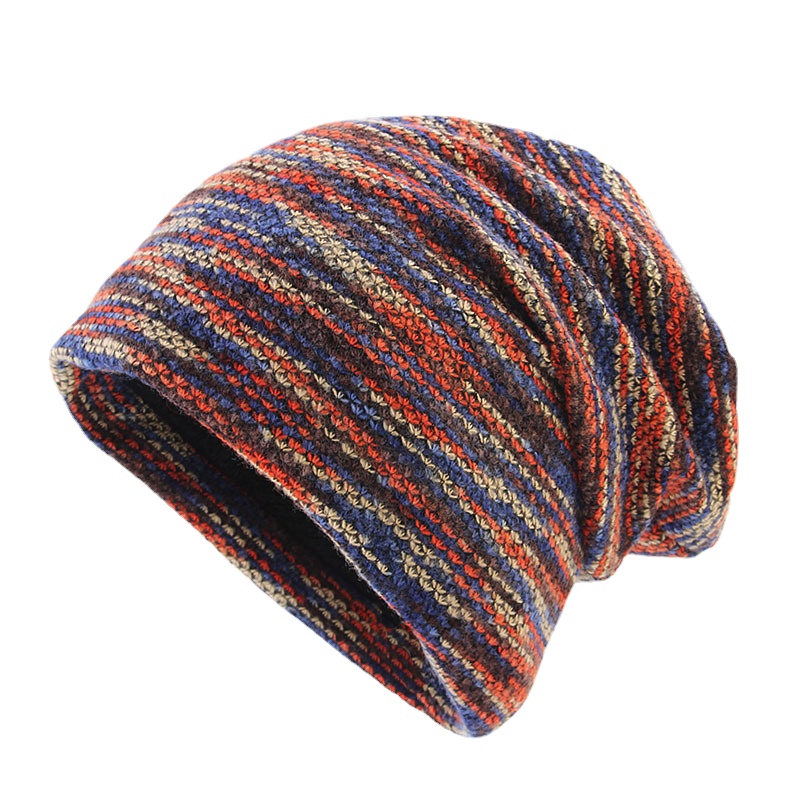 Podwójne tkaniny zimowe ciepłe czapki dla kobiet i mężczyzn Unisex kolorowe Skullies czapka zimowa