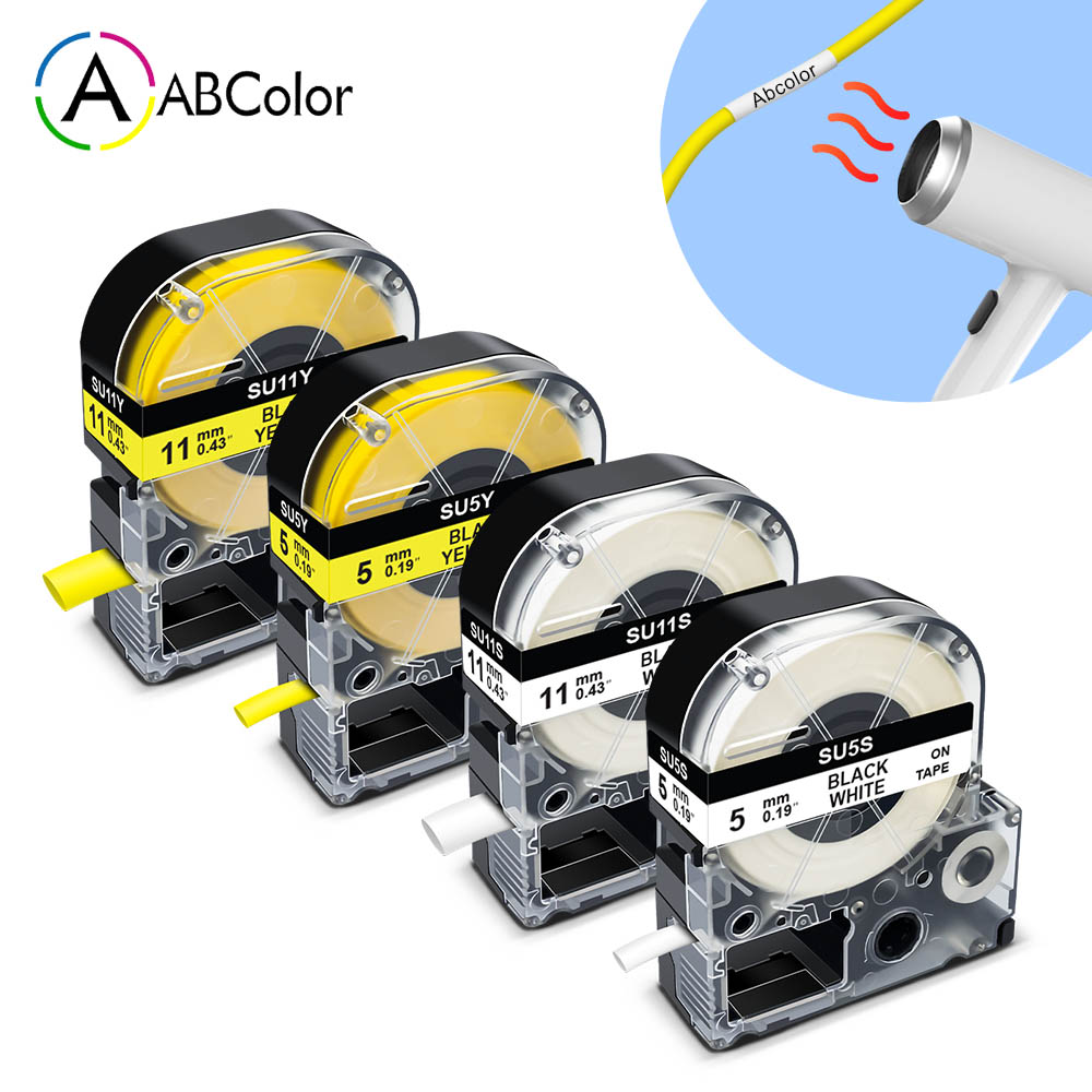 Kompatibel SU5S SU5Y SU11S SU11Y 9/18mm Schrumpf Rohre Für Epson/König Jim LA-4WBA5 LA-4YBA5 für epson LW-300 LW-400 500 700