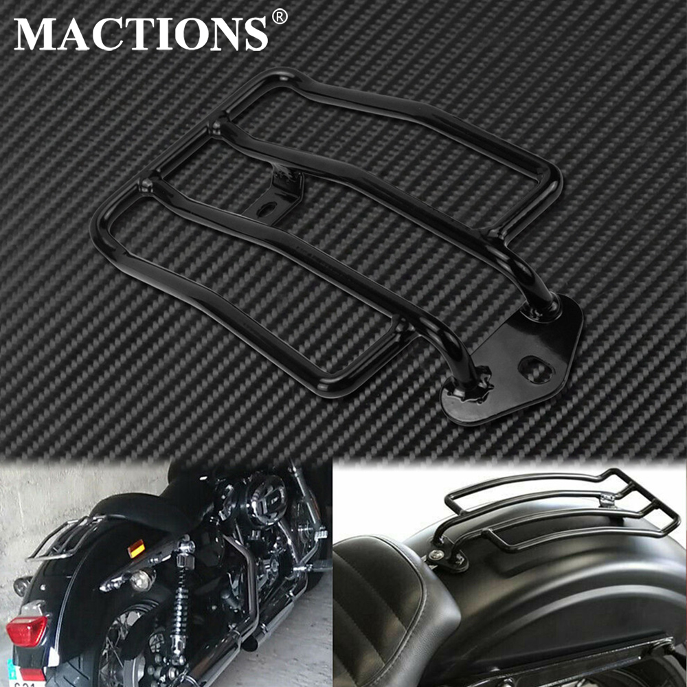 Porte-bagages pour siège arrière de moto, étagère de Support noir brillant pour Harley Sportster Iron 48 XL883 XL1200 2004-2017 2020 2022