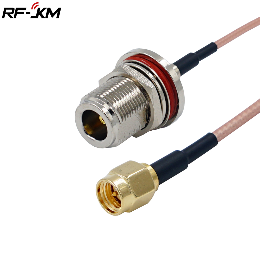 RF Adapter N Female Bulkhead To SMA Male Plug Connector RG316 Pigtail Cable RF Coaxial Cables Jumper Cable