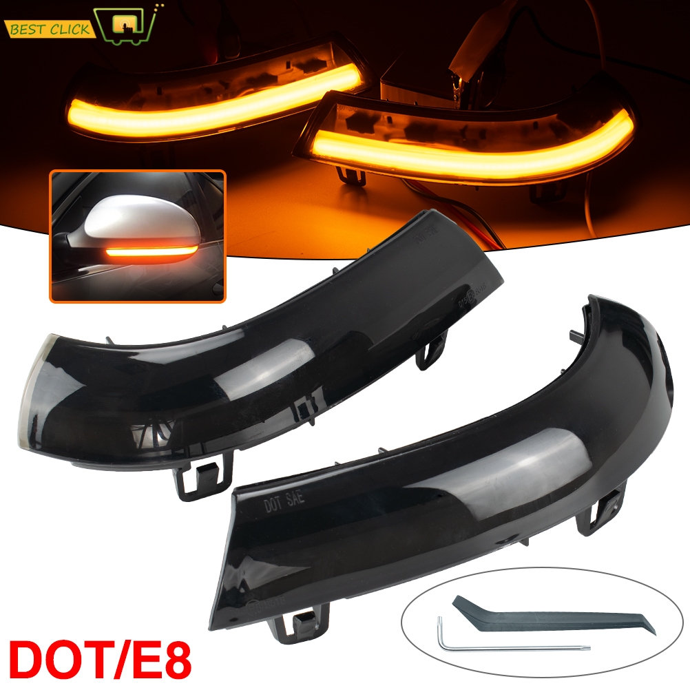 2 PC Auto LED Verlichting Achteruitkijkspiegel Indicator Blinker Repeater Licht Voor VW Golf GTI 5 Passat 5.5 6 dynamische Richtingaanwijzer Lamp