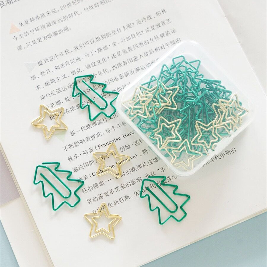 MINKYS Kawaii 10 Cái/lốc Dâu Chanh Cà Rốt Kim Loại Kẹp Giấy Bài Hát Giáng Sinh Trang Trí Dấu Chất Kết Dính Kẹp Đồ Văn Phòng Phẩm