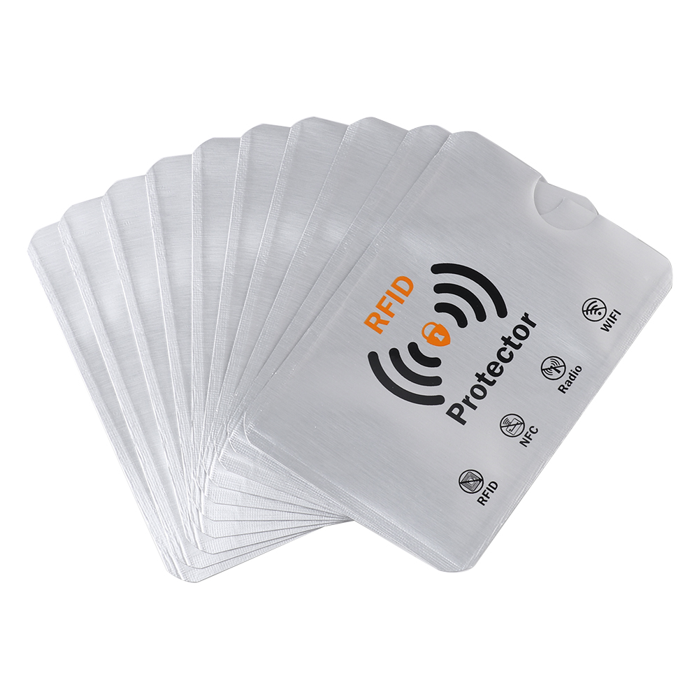 10 Chiếc Chống Trộm Cho RFID Thẻ Tín Dụng Bảo Vệ Ngăn Chặn Chủ Thẻ Tay Da Ốp Lưng Có Bảo Vệ Thẻ Ngân Hàng Ốp Lưng Mới hot