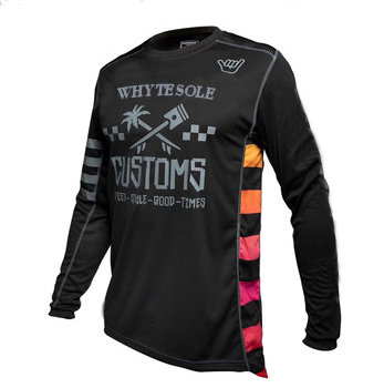 Maillot de cyclisme et de motocross 2021, maillot de descente rapide VTT MX DH, maillot de vélo de montagne à séchage rapide pour course BMX