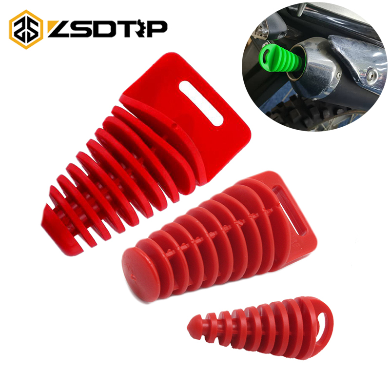 ZSDTRP Bouchon de purge d'air en PVC pour pot d'échappement de moto, bouchon de lavage silencieux pour pot d'échappement, protection de pot d'échappement, pièces de moto