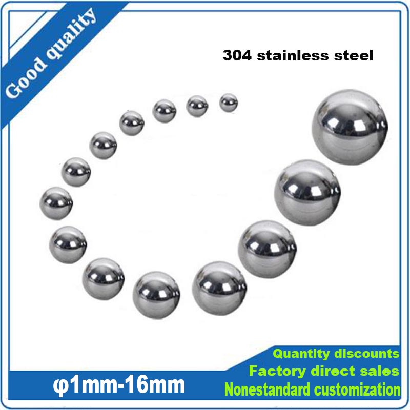 3/1000 pezzi GB 1 1.5 2 2.5 3 3.5 4 5 6 7 8 9 10 11 12 14 15 16mm 304 A2 acciaio inossidabile solido cuscinetto di precisione sfera in acciaio G200