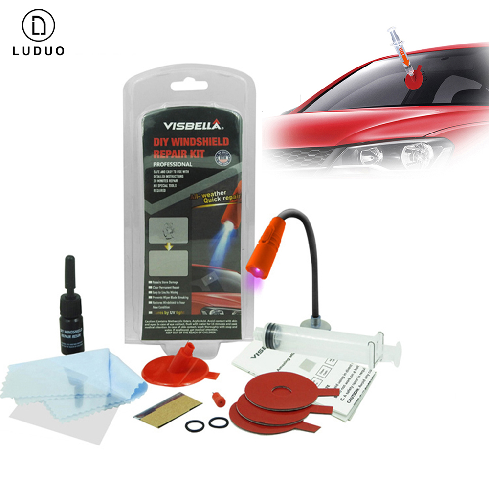 Colle liquide pour lunettes de voiture, Kits de réparation de pare-brise de voiture, outils de réparation de vitres, pare-brise, restauration des fissures, polissage de l'écran de fenêtre