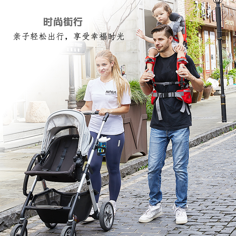 Kids Outdoor Wandelen Bretels Opvouwbare Schouder Carrier Met Rugleuning Voor Kinderen Leeftijden 6 Maanden En 5 Jaar Kan Gebruik Baby bretels