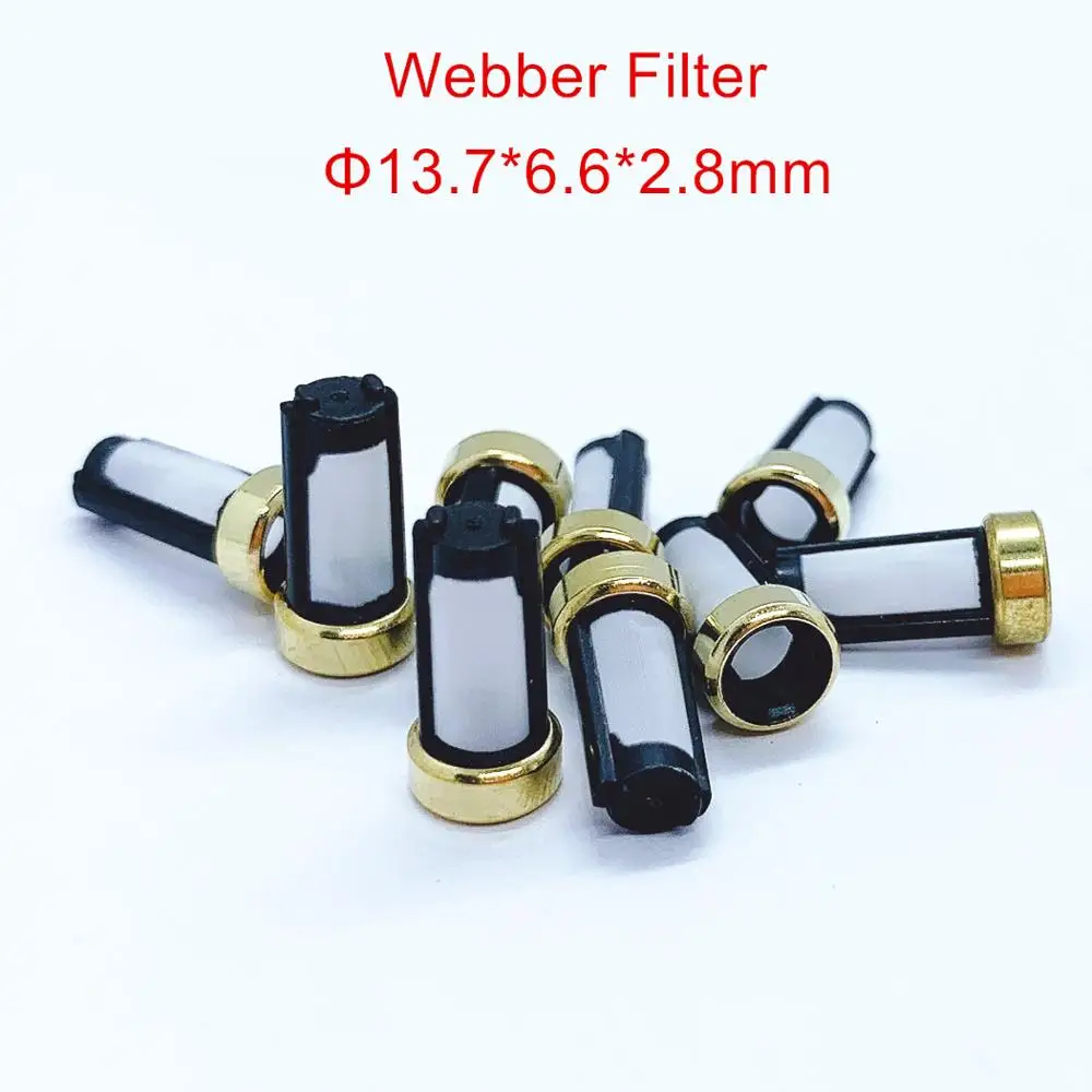 100 Uds filtro de inyector de combustible para inyectores Weber Marelli serie IWP y IW anillo de aplastamiento de 6,6mm 3mm para Renault Clio 1,6 1,8 (AY-F107