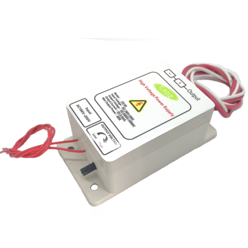 Fonte de alimentação de alta tensão 1KV - 10KV CX-50, ionização eletrostática, pulverização, purificação de ar mais limpa