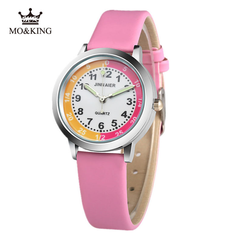 Marca superior bonito bebê único crianças meninos meninas crianças relógio de pulso de quartzo número relógio presentes pulseira sinoked relojes relógio