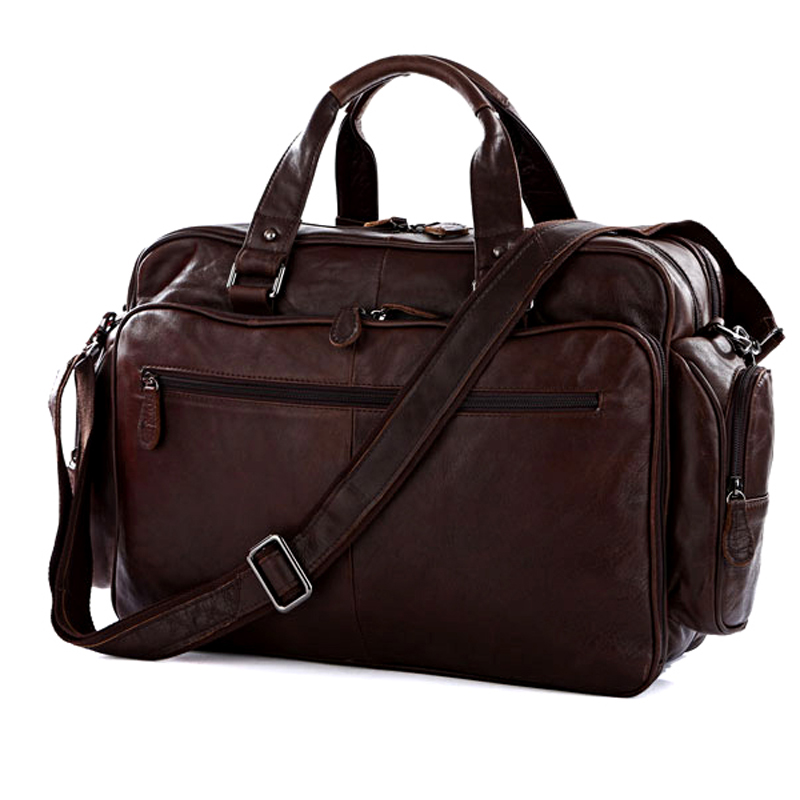 Mode Öl Gewachst Echtes Leder Aktentasche Männer Business Aktentasche Leder tote Handtasche männer Laptop Tasche Große büro Tasche Schulter