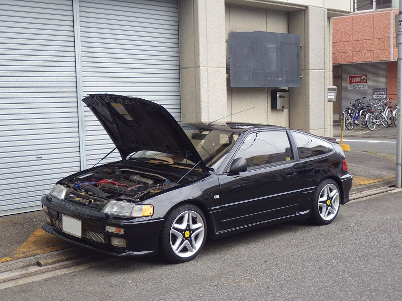 Puntales de Gas del capó delantero para Honda, soporte de elevación modificado, amortiguador, pistones de varilla de fibra de carbono, para Honda CR-X, 1987, 1988, 1989, 1990, 1991