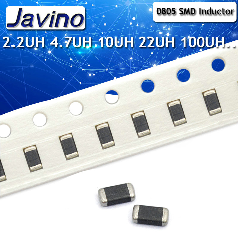 Inducteur de pile smd 0805, 50 pièces, 47nh 100nh 1uh 2.2uh 4.7uh 10uh 22uh 100uh 10%