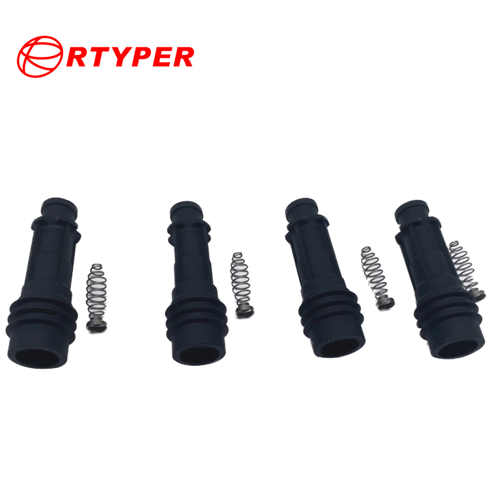 4 ชิ้นคอยล์จุดระเบิดยางชุดซ่อม R26255 สําหรับ GM VAUXHALL Opel Corsa Agila 1.0 Holden 1208306 90543059 90532618 0221503014