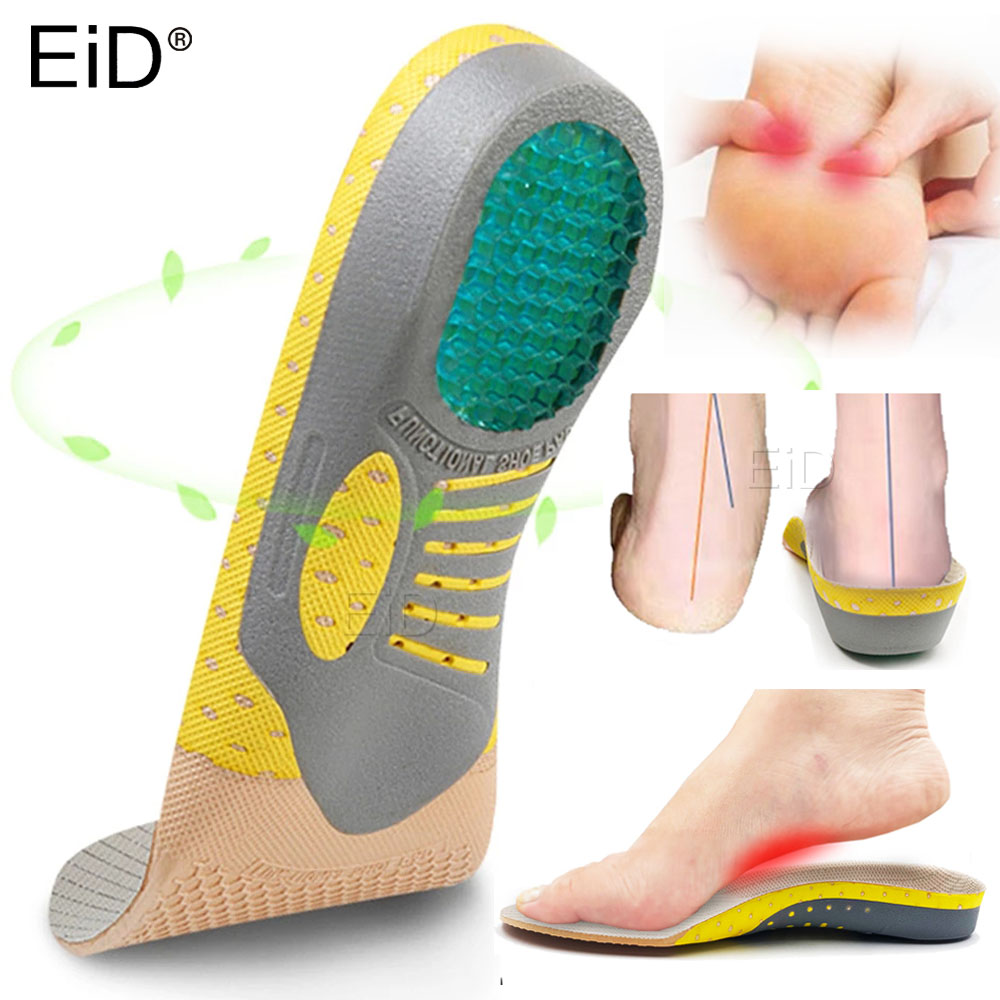 EiD PVC silicone Gel chaussures orthopédiques semelle semelles pieds plats semelles orthopédiques inserts de soutien de la voûte plantaire fasciite plantaire, soins des pieds