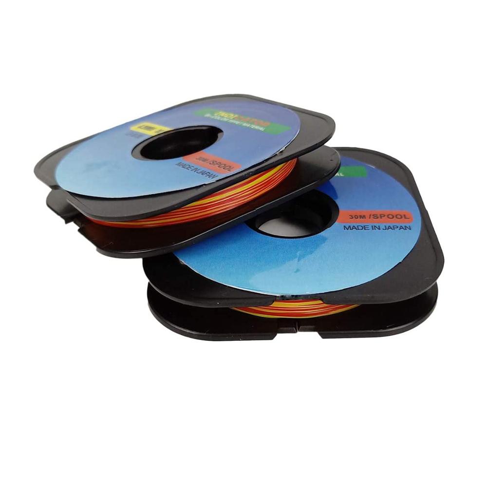 Aventik 2PACK 30m/Spule Fliegenfischen-Indikator Tippet-Schnur Zweifarbiges Design Hohe Sichtbarkeit Europäischer Nymphenbiss