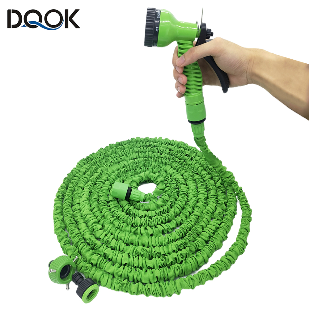 Gartenschlauch, Wasserschlauch, erweiterbarer magischer Schlauch, 7 Muster, Wasserpistole, Schaumstoff, Topf, flexibler Rollen, Schlauch, Autowaschpistole, Sprühgerät