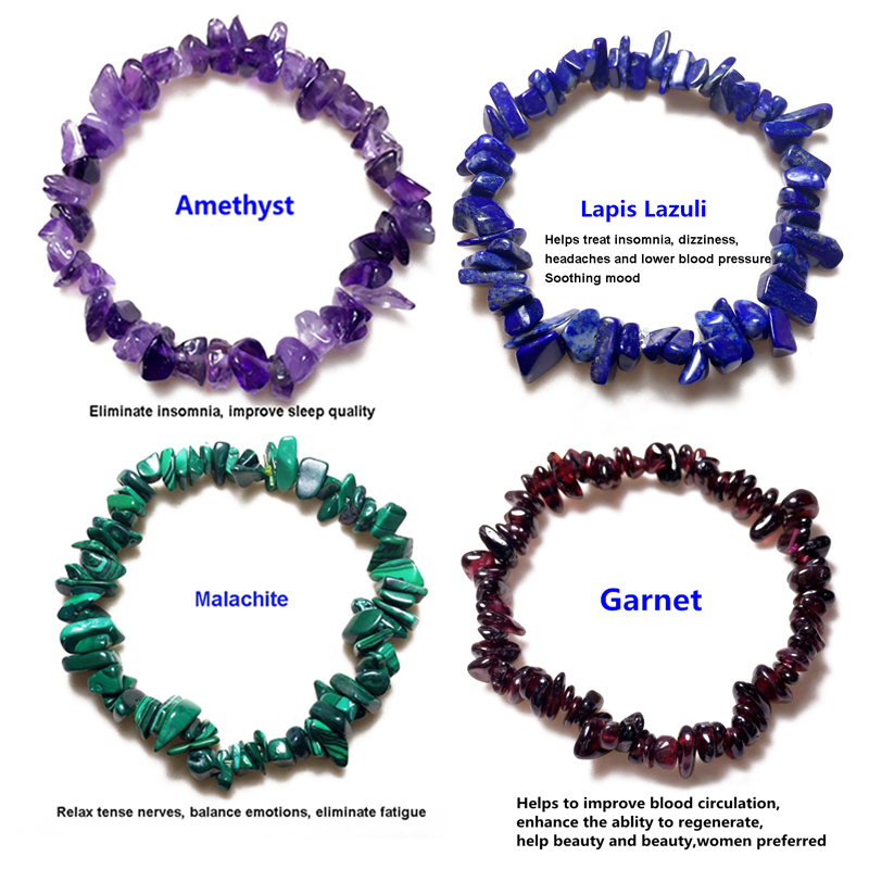 Bracelet en Pierre Précieuse Irrégulière Naturelle pour Femme, Perles Commandées, Pépites, Amlogging ite, Clip Rose, Quartz